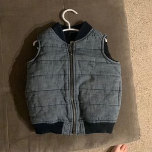 Old navy jean puffer vest. 2T.